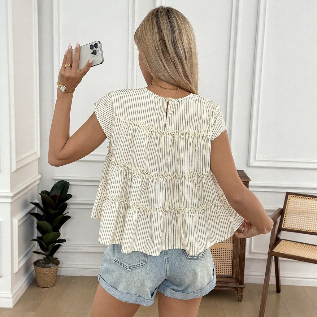 Casual Crew-Neck T-Shirt Fashion Women
