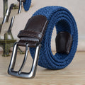 Canvas Woven Belt with adjustable non-hole pin buckle