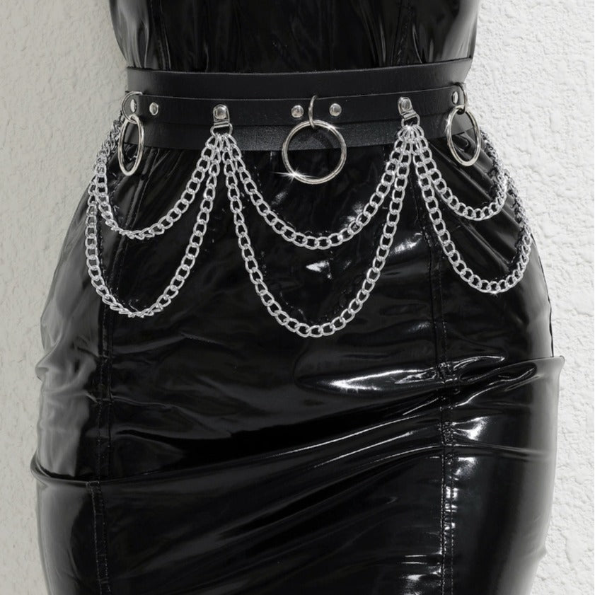 Double Layer Chain Belt for Women