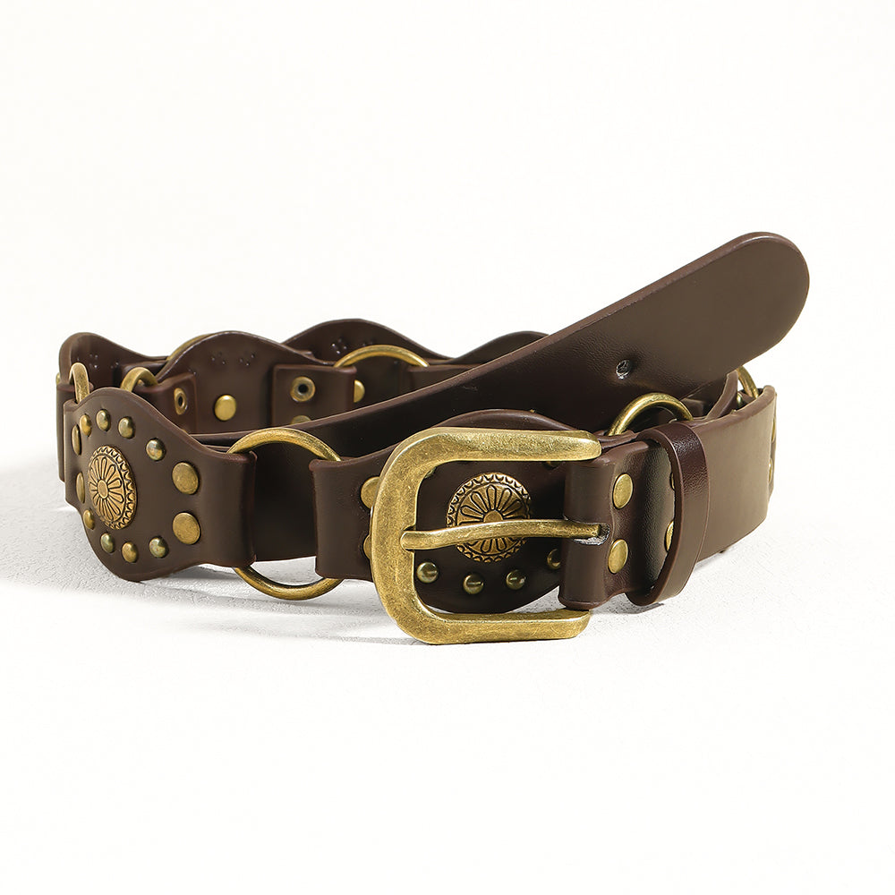 Vintage belts for men and women classic leather style