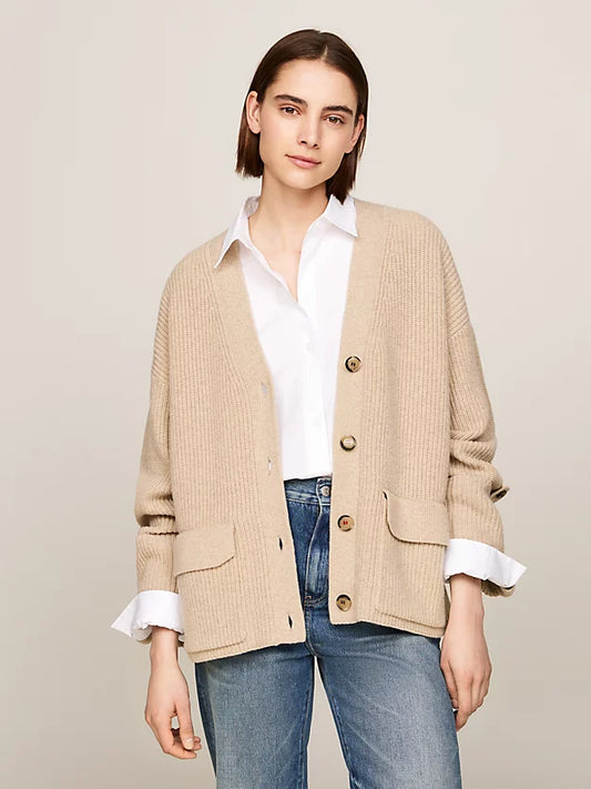 Cardigan 100% lana