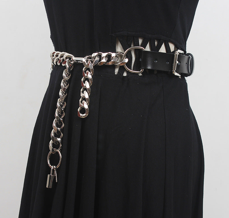Designer Metal Leather Chain Fashion Accessory