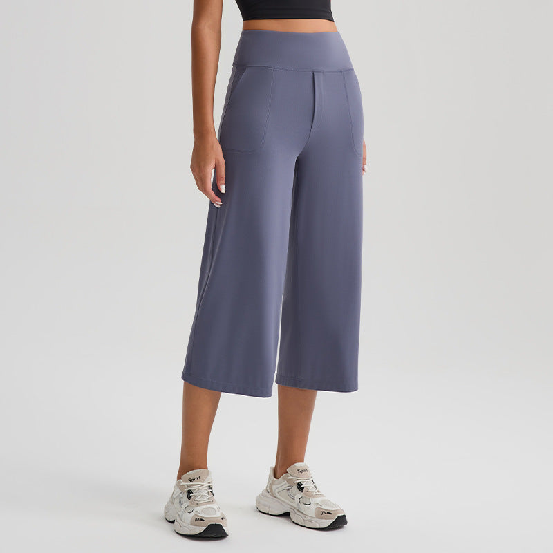 New Comfortable Loose-fit Yoga Capri Pants For Women