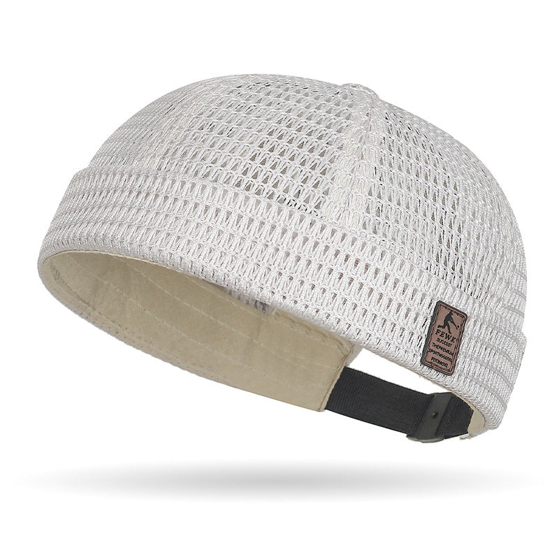 Summer New Sewn Hollow Large-Grid Mesh Hat For Women