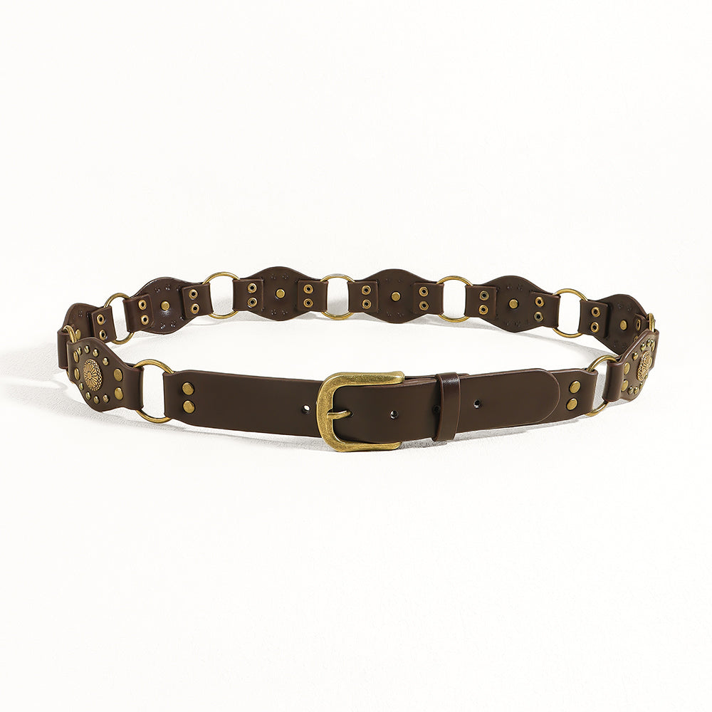 Vintage belts for men and women classic leather style