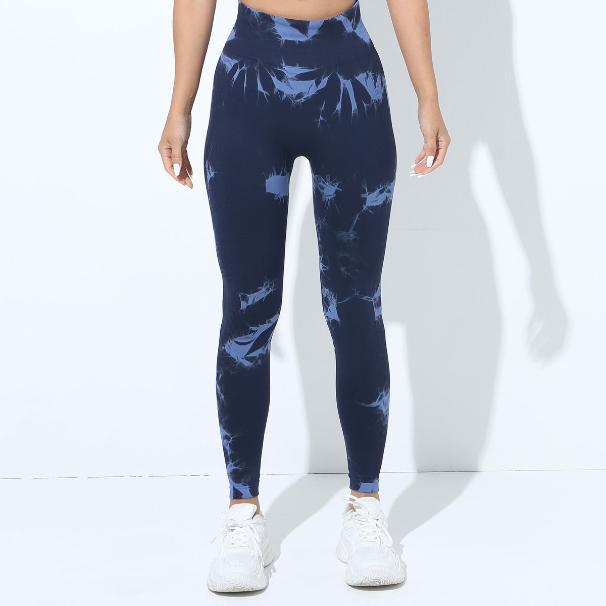 European And American-style Tie-dye Seamless Yoga Pants