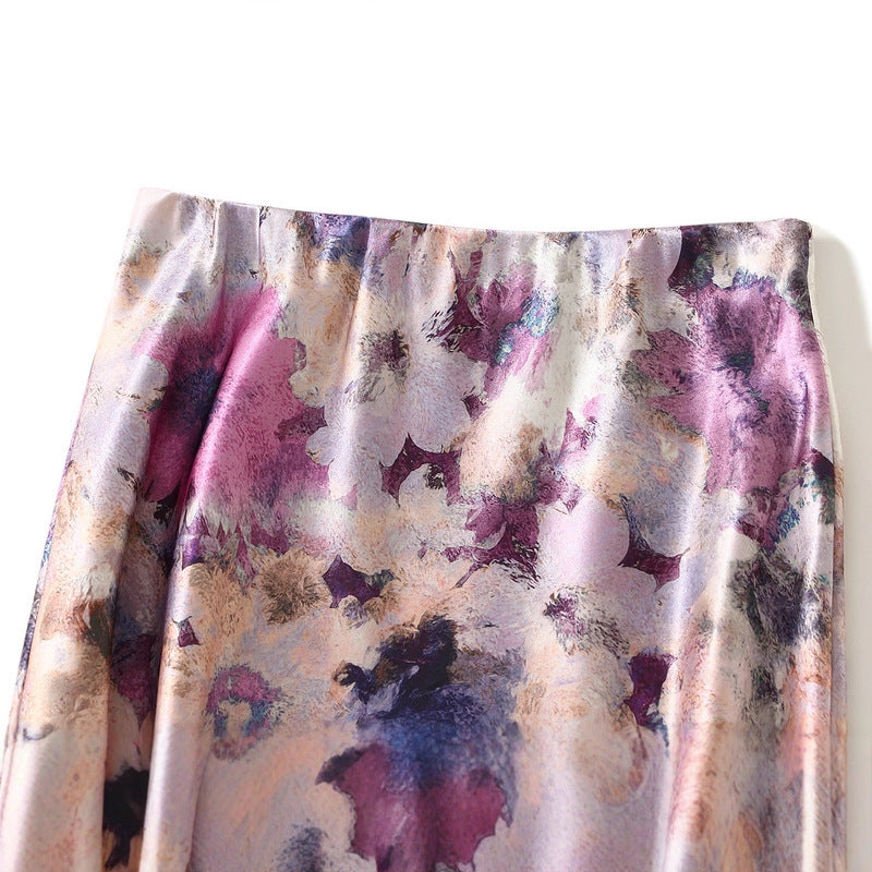 Fashionable Chic Figure-flattering Mid-length High-waist Skirt