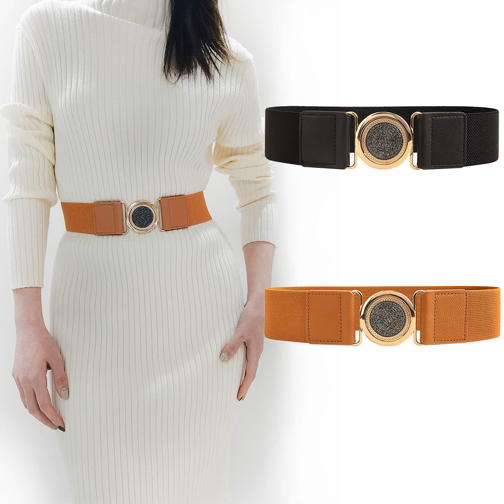 Women's Retro Elastic Belt – Easy-Matching Fashion Waist Belt