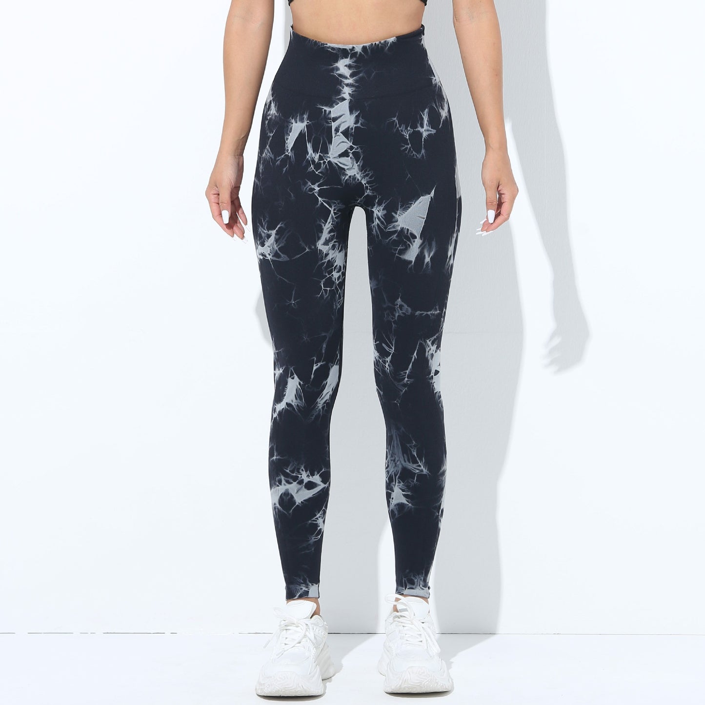 European And American-style Tie-dye Seamless Yoga Pants