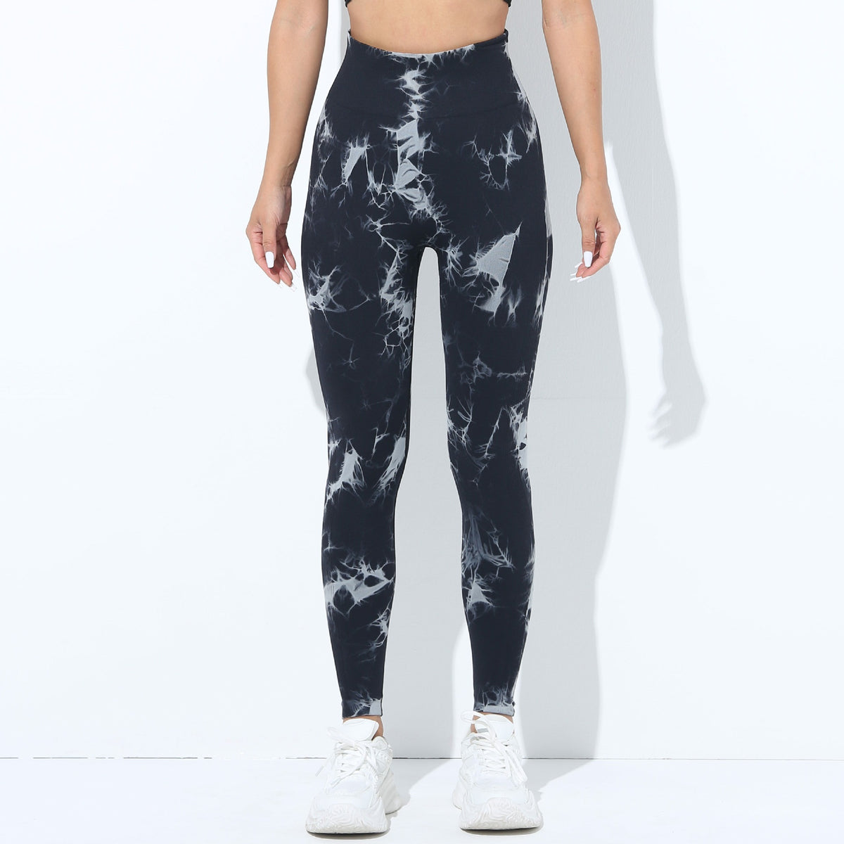 European And American-style Tie-dye Seamless Yoga Pants