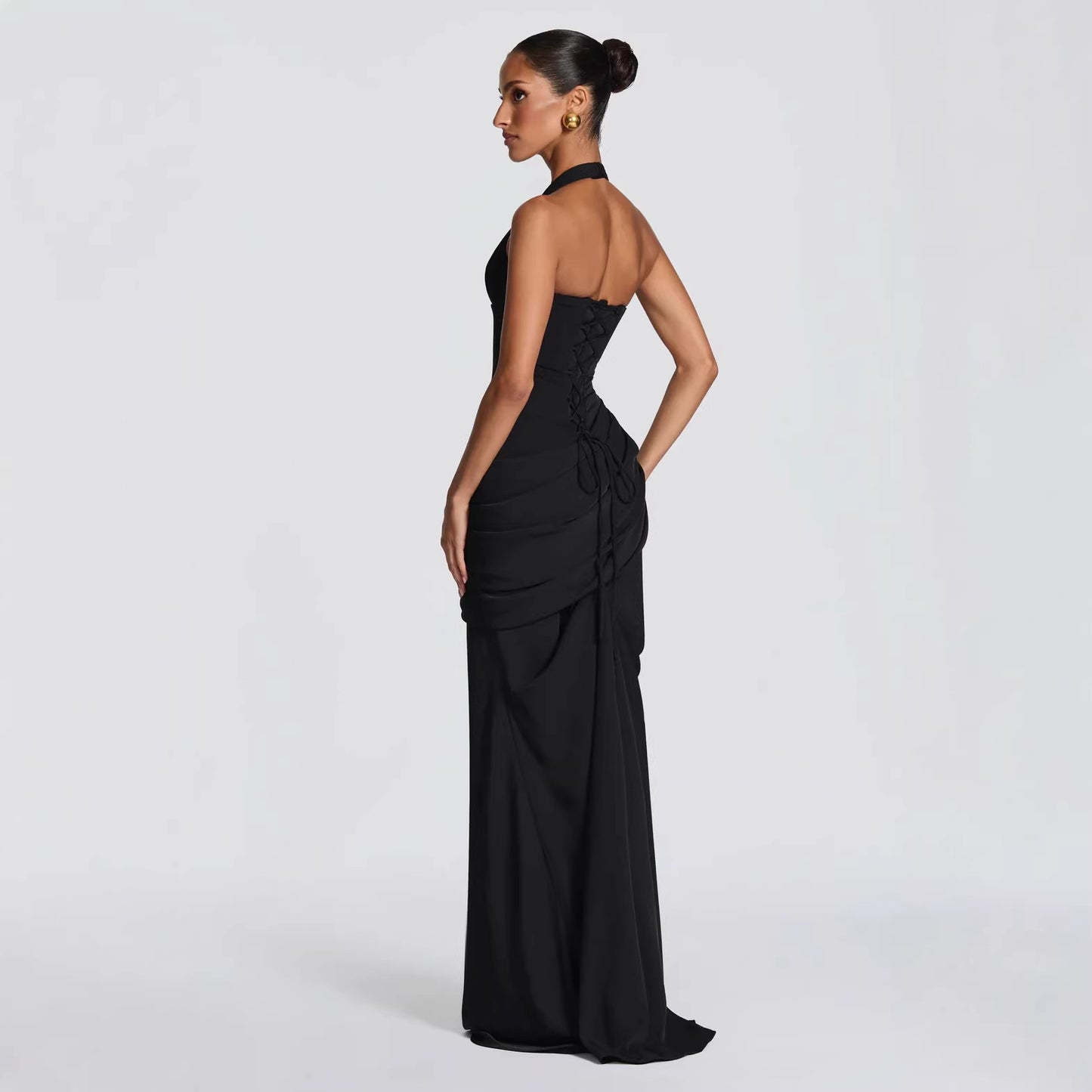 Womens Fashion New Arrival Elegant, Backless, Waist-cinching Dress