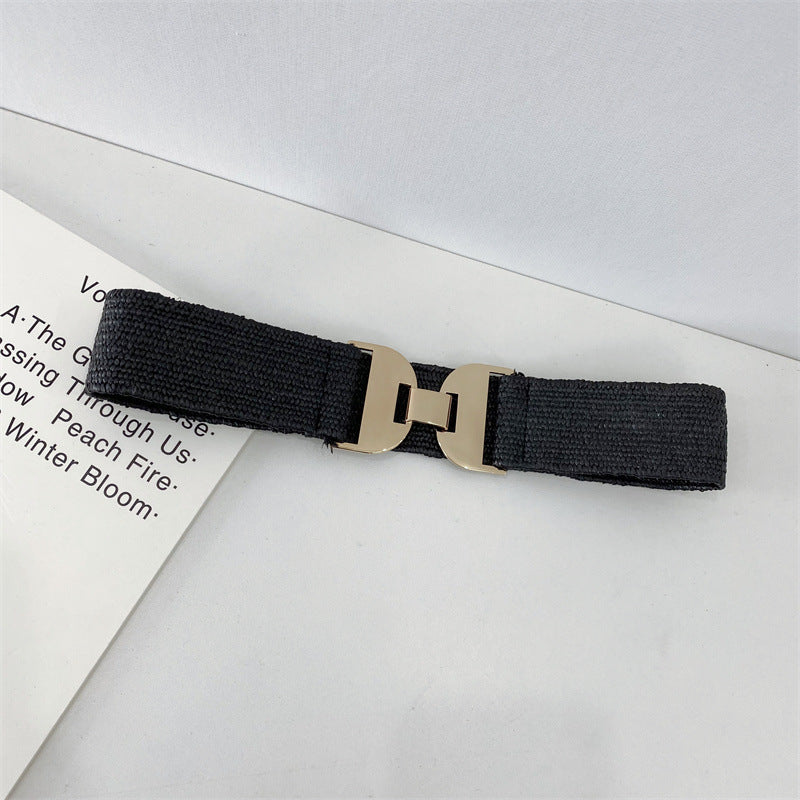 Gold Hook Buckle Belt with gold buckle