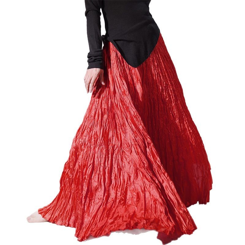 Floor-length Skirt Minimalist And Relaxed With A Flowing Pleated Design