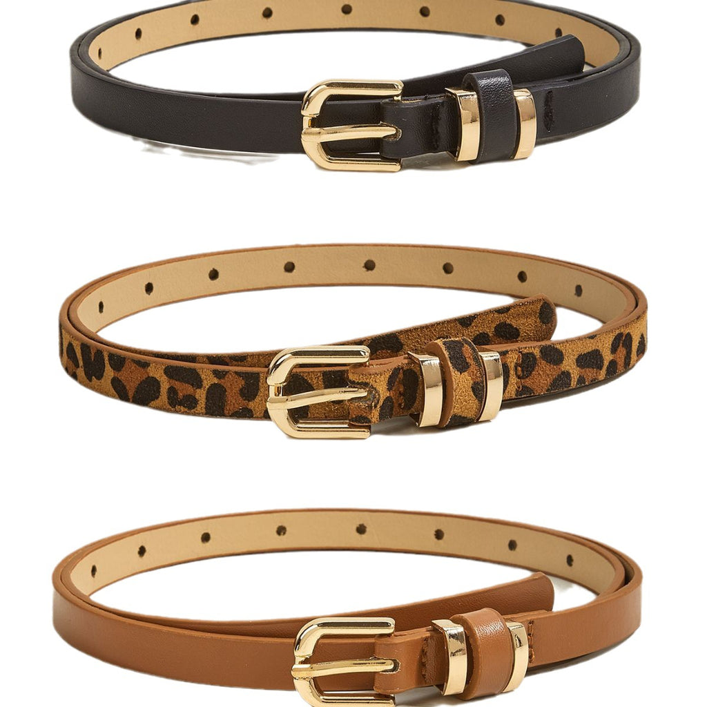 Retro Thin Small Belt with Pin Buckle