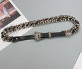 Women's Pearl Leather Belt for Dresses