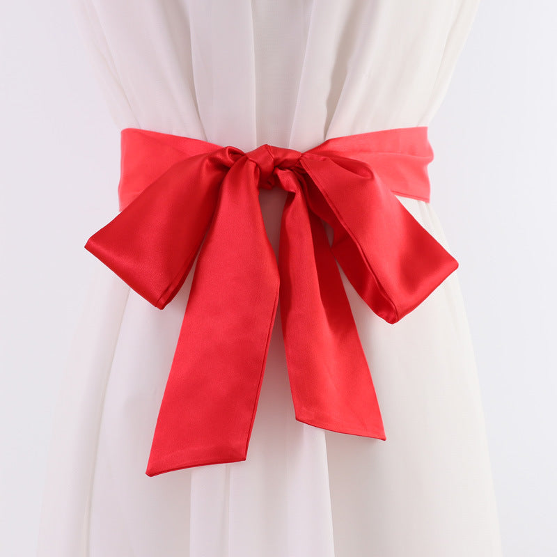 Wide Ribbon Belt for Women