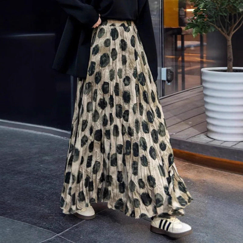 SpringSummer Retro Womens Printed Skirt