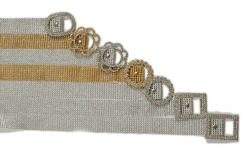 Women's Corset Belt with Decorative Diamond Detail