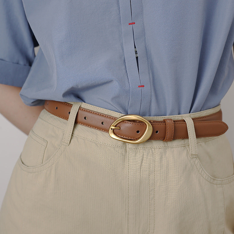 Women's Cowhide Leather Belt